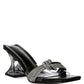 Hiorda Rhinestone Knotted Spool Heel Sandals