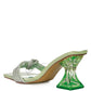 Hiorda Rhinestone Knotted Spool Heel Sandals