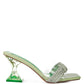 Hiorda Rhinestone Knotted Spool Heel Sandals