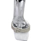 Hiorda Rhinestone Knotted Spool Heel Sandals