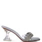 Hiorda Rhinestone Knotted Spool Heel Sandals