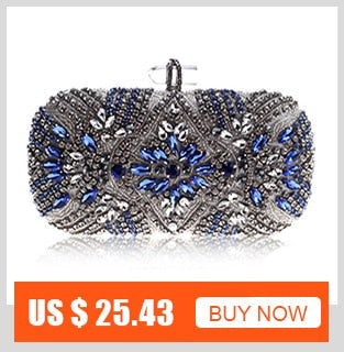 Diamond Evening Clutch Bag For Women Wedding Golden Clutch Purse Chain - Walbiz.com