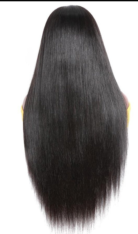U Part Wig Straight Hair Human Hair Wigs For Black Women Brazilian - Walbiz.com