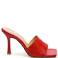 Carmen Woven Strap Mid Heel Sandals