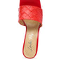 Carmen Woven Strap Mid Heel Sandals