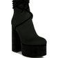 After Pay High Heel Velvet Knitted Boot
