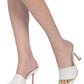 Carmen Woven Strap Mid Heel Sandals
