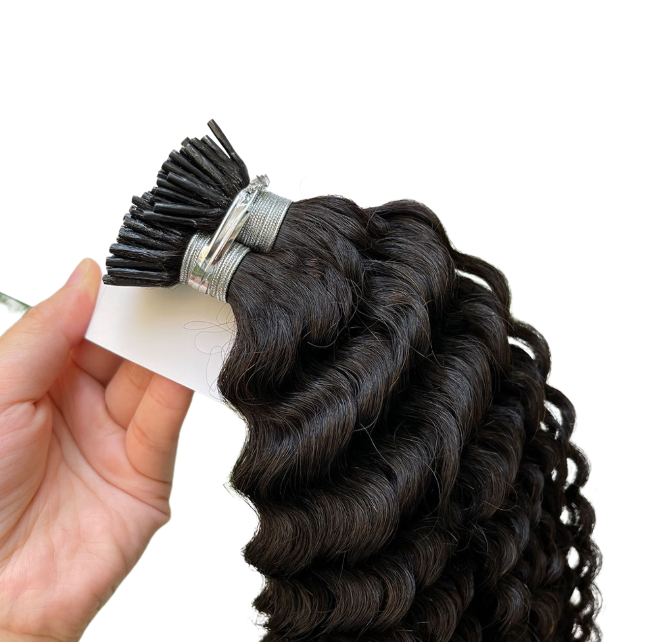 Loose Deep Wave Human Hair i Tip Microlinks Bulk Braiding Human Hair B