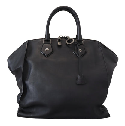 Dolce & Gabbana Black Leather Shoulder Strap Tote Hand Bag - Walbiz.com