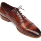 Paul Parkman Men's Captoe Oxfords Brown Hand Painted Shoes