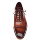 Paul Parkman Men's Captoe Oxfords Brown Hand Painted Shoes