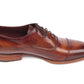 Paul Parkman Men's Captoe Oxfords Brown Hand Painted Shoes