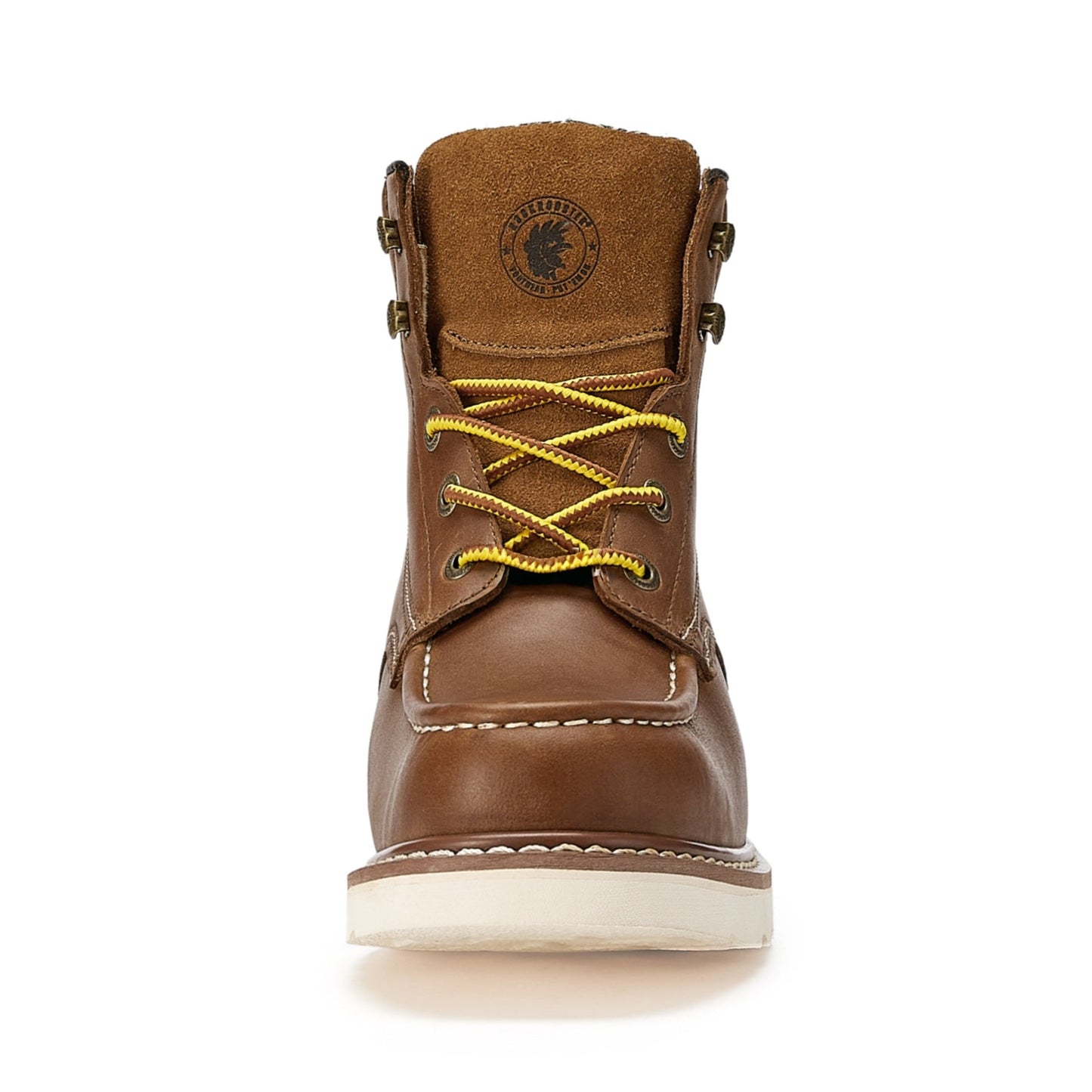ROCKROOSTER Edgewood Men's 6 inch Brown steel toe waterproof wedge