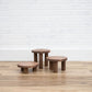 Pedestal Plant Stands, Set of 3 Wood Risers
