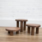 Pedestal Plant Stands, Set of 3 Wood Risers