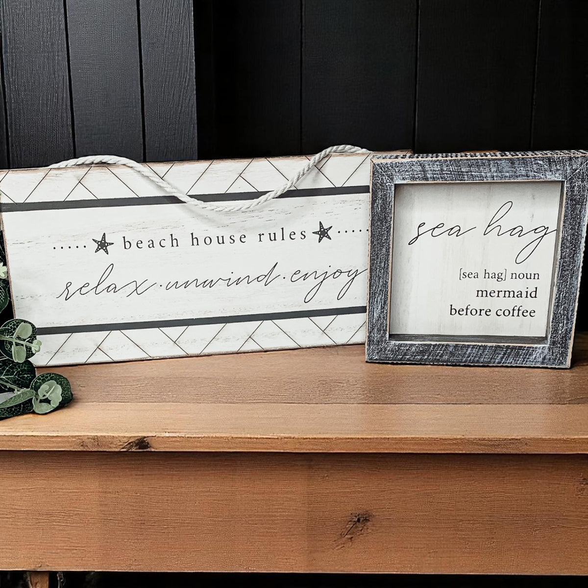 Beach House Rules Hanging Decor