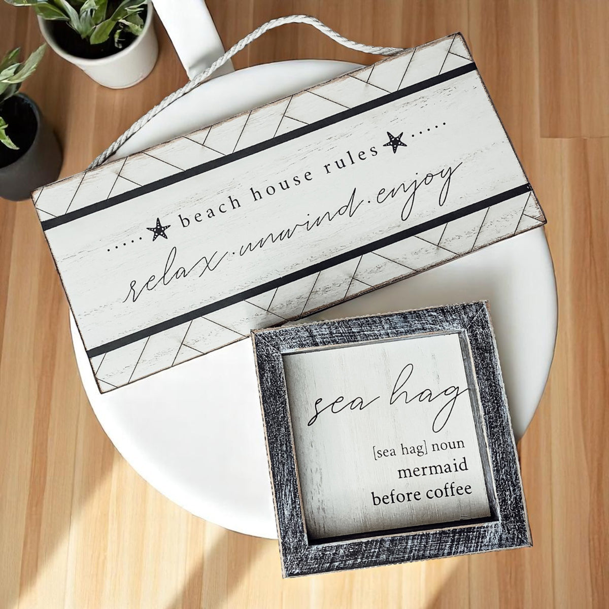 Beach House Rules Hanging Decor