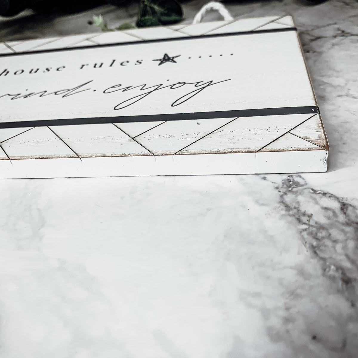 Beach House Rules Hanging Decor