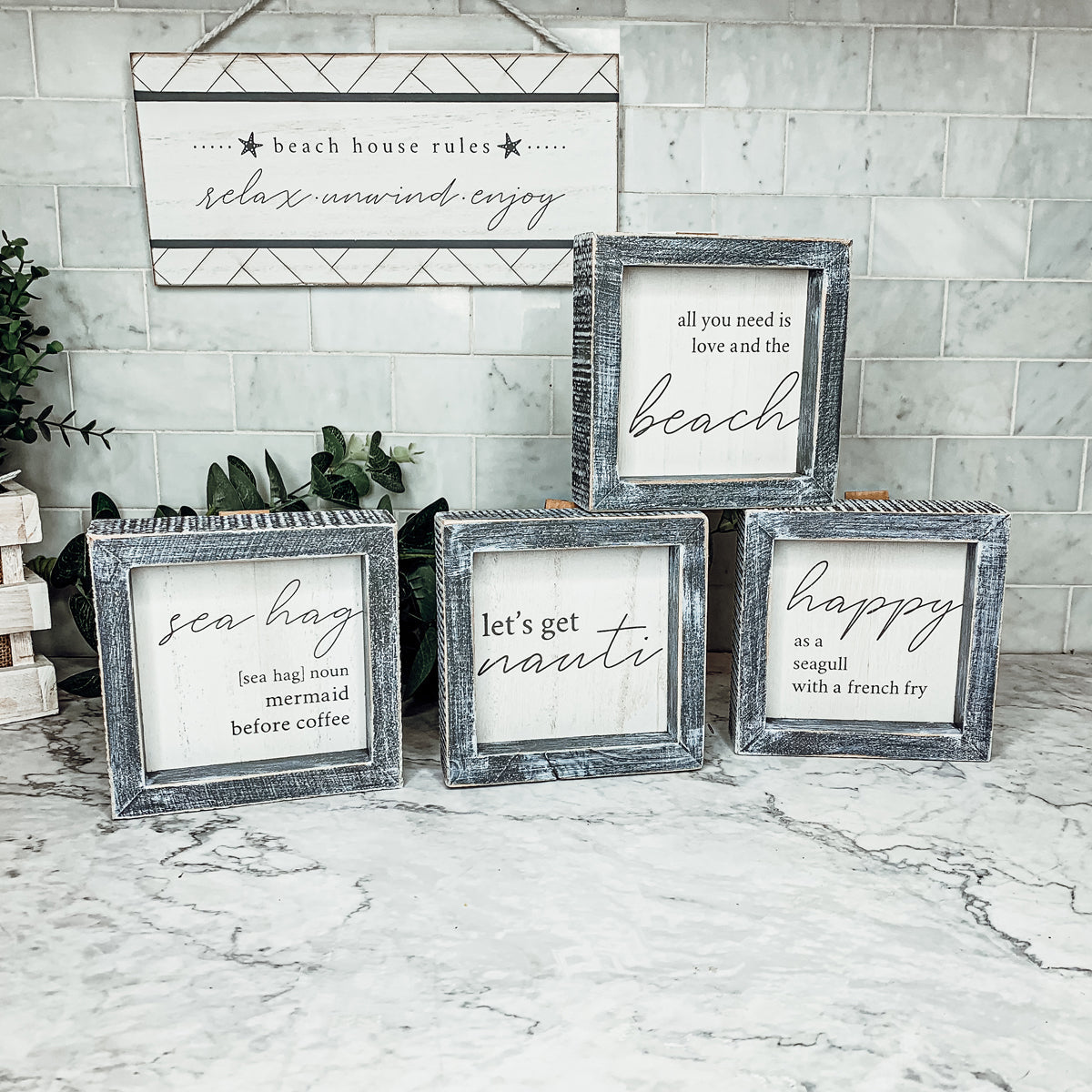 Beach House Rules Hanging Decor