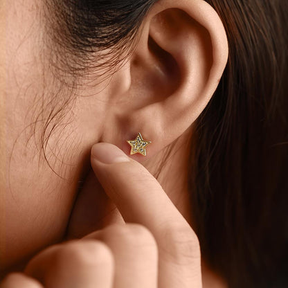 Star Shimmer Stud Earrings - Walbiz.com