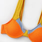 Colorblock Push Up Women Swimsuit Textured Swimwear