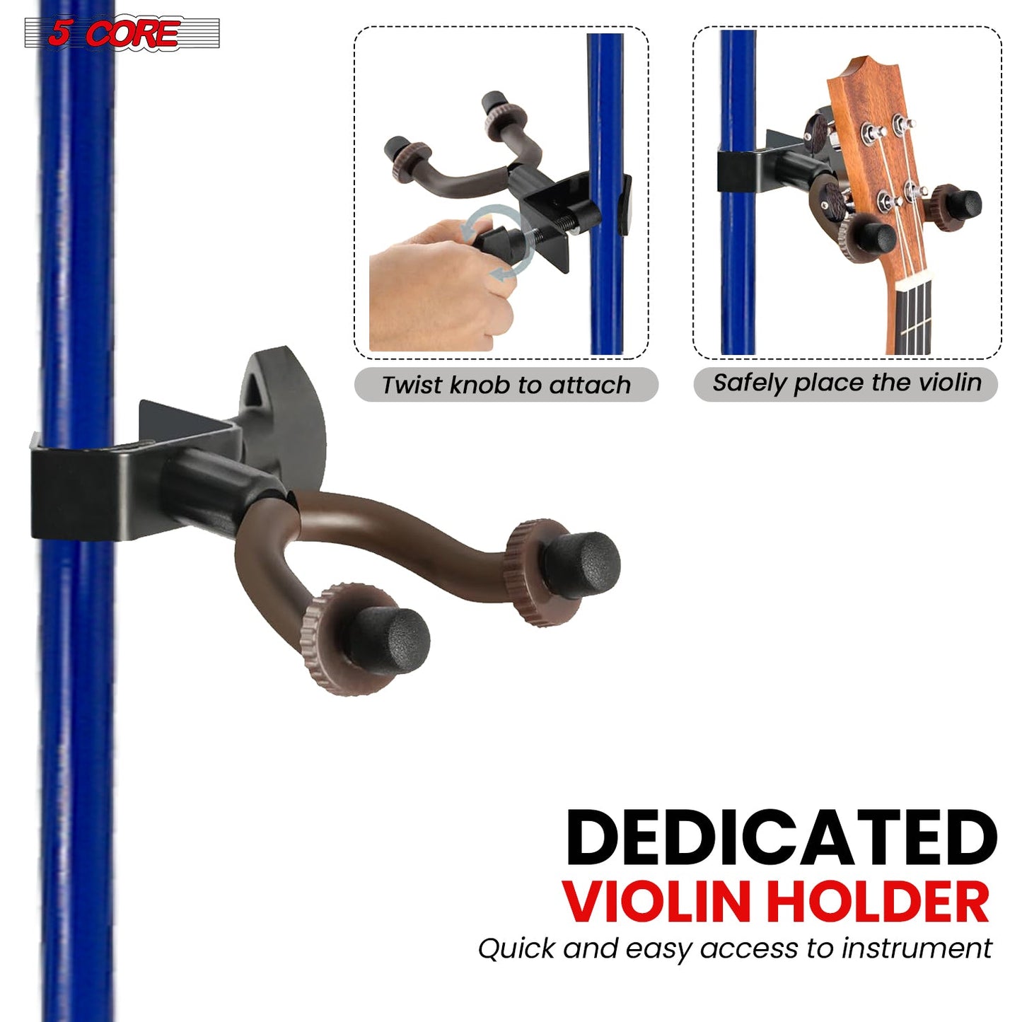 5Core Music Stand For Sheet Music Portable Tripod Adjustable Folding