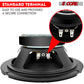 5Core 8 Inch Midrange Door Speaker 580W PMPO Subwoofer w Aluminum