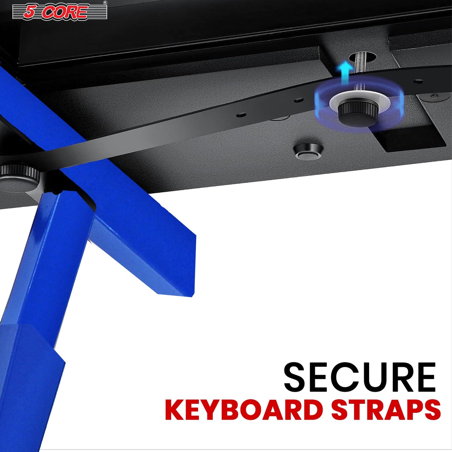 5Core Keyboard Stand Z Style Sturdy Adjustable Electric Piano Riser