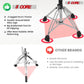 5Core Drum Throne Sponge Padded Guitar Stool Drummer Seat for Adults &