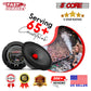 5Core 8 Inch Midrange Door Speaker 580W PMPO Subwoofer w Aluminum