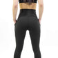 Seajoy Athletic High-Waisted Capri Leggings with Hip Pockets