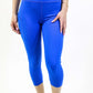 Seajoy Athletic High-Waisted Capri Leggings with Hip Pockets