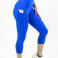 Seajoy Athletic High-Waisted Capri Leggings with Hip Pockets