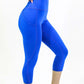 Seajoy Athletic High-Waisted Capri Leggings with Hip Pockets