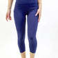 Seajoy Athletic High-Waisted Capri Leggings with Hip Pockets