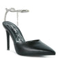 Joyce Diamante Embellished Stiletto Mule Sandals