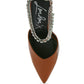 Joyce Diamante Embellished Stiletto Mule Sandals