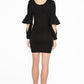 Jayla Dress - Mini body conscious dress with novelty cuffed bell