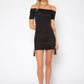 Women's Solid Off Shoulder Dress