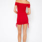 Women's Solid Off Shoulder Dress