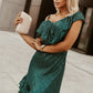 Green One-Shoulder Sequin Dress