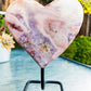 Pink Amethyst Heart Display Piece