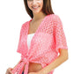 Crochet Tie-Front Cover-Up Top