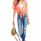 Crochet Tie-Front Cover-Up Top