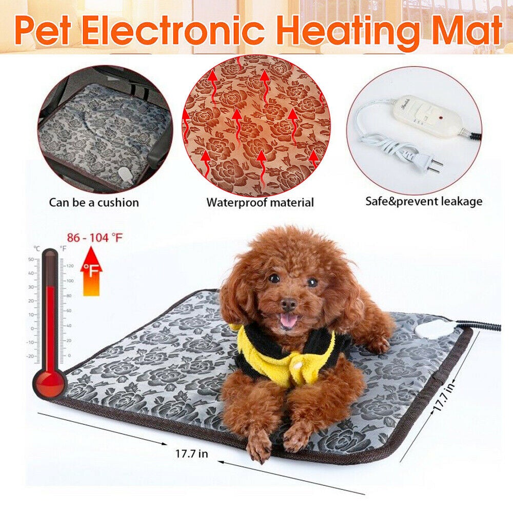 Thermal Heating Waterproof Bed Pad for Pets with Adjustable - Walbiz.com