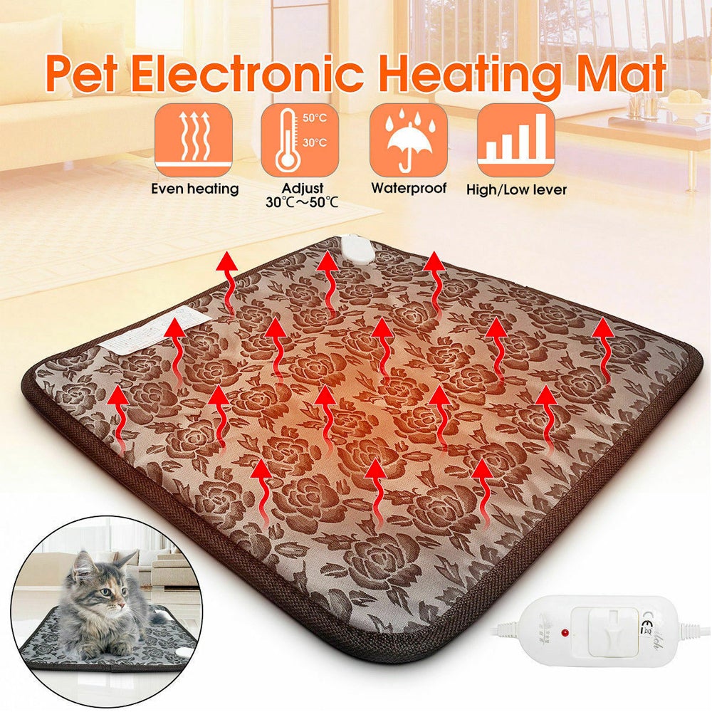 Thermal Heating Waterproof Bed Pad for Pets with Adjustable - Walbiz.com