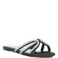 Mezzie Diamante Embellished Flat Sandals