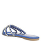 Mezzie Diamante Embellished Flat Sandals