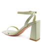 Mooncut Ankle Strap Block Heel Sandals