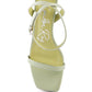 Mooncut Ankle Strap Block Heel Sandals